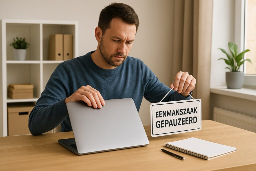 eenmanszaak pauzeren