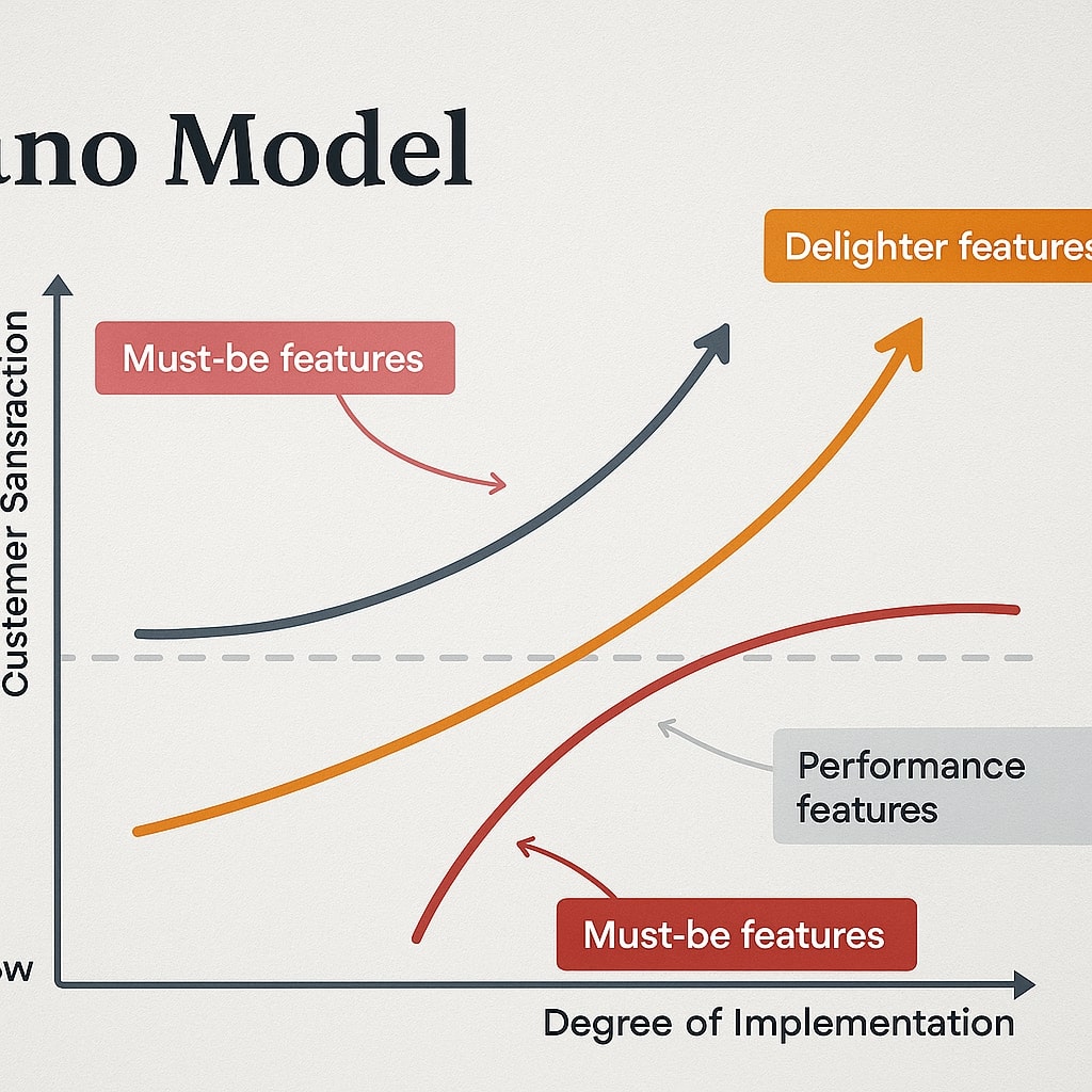 Kano model: inzicht in klantbeleving en productontwikkeling